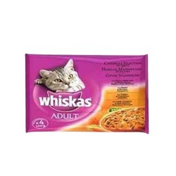Whiskas Pouch Karışık Et Seçenekleri Gravy Soslu Kedi Konservesi