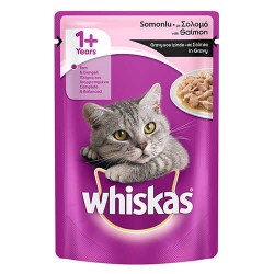 Whiskas Somonlu Yetişkin Kedi Konservesi Pouch