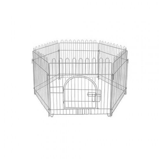 Zampa Gri Metal Köpek Çiti