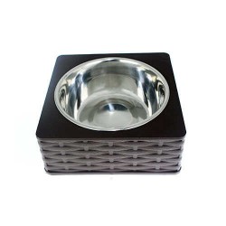 Zampa Kare Hasır Tekli Mama Su Kabı